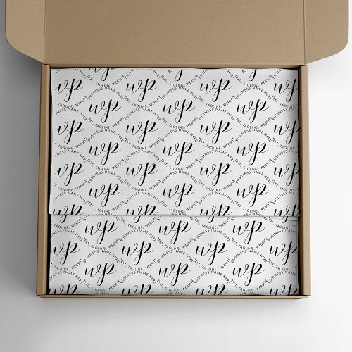 Custom Business Logo Packaging Branded Tissue Paper