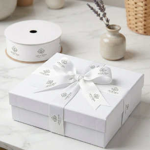 Custom Business Logo Packaging Grosgrain Ribbon
