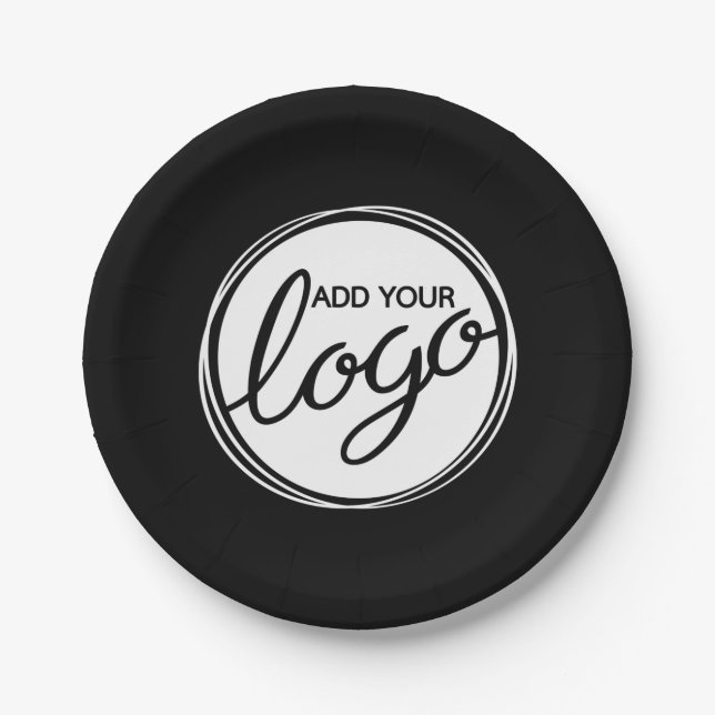 Custom Business Logo Paper Plates (Front)