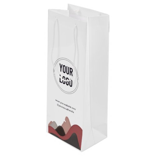 Custom Business Logo Paper Wine Bag No Minimum