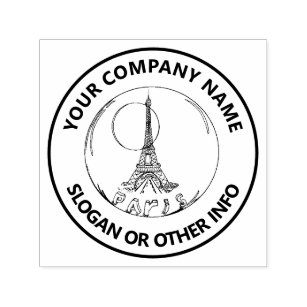 Custom Business Logo Paris Self-inking Stamp