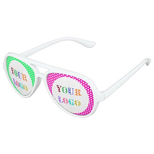 Custom Business Logo Party Sunglasses Your Colors