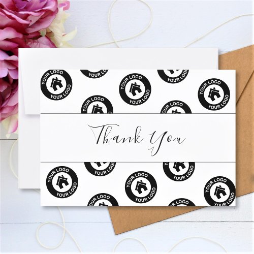 Custom Business Logo Pattern And Message Thank You