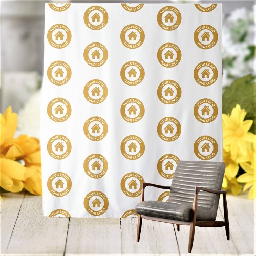 Custom Business Logo Pattern Corporate Event Tapestry