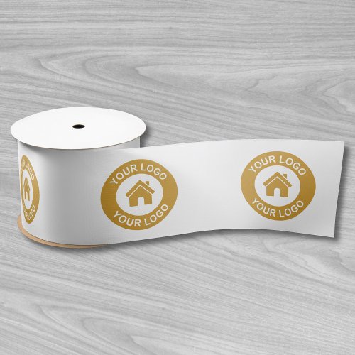 Custom Business Logo Pattern Corporate Promotional Satin Ribbon