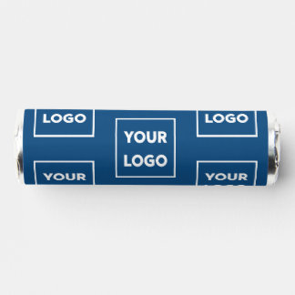 Custom Business Logo Pattern on Blue Breath Savers® Mints