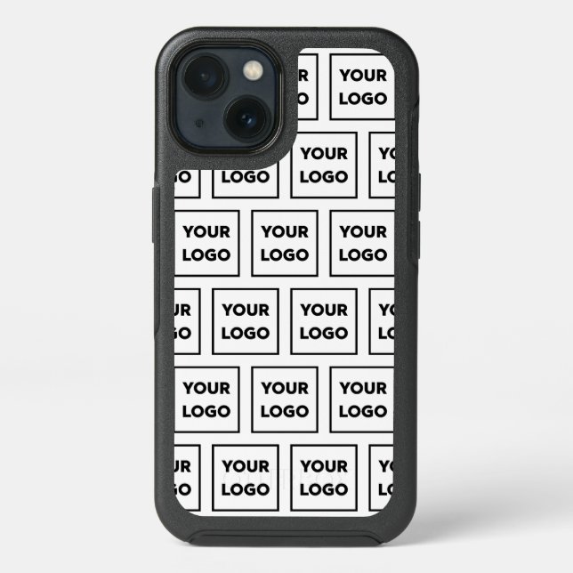 Custom Business Logo Pattern Otterbox iPhone Case (Back)