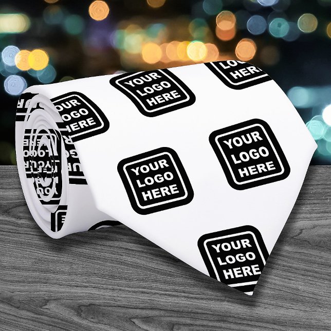 Custom Business Logo Pattern Promotional Neck Tie (Creator Uploaded)