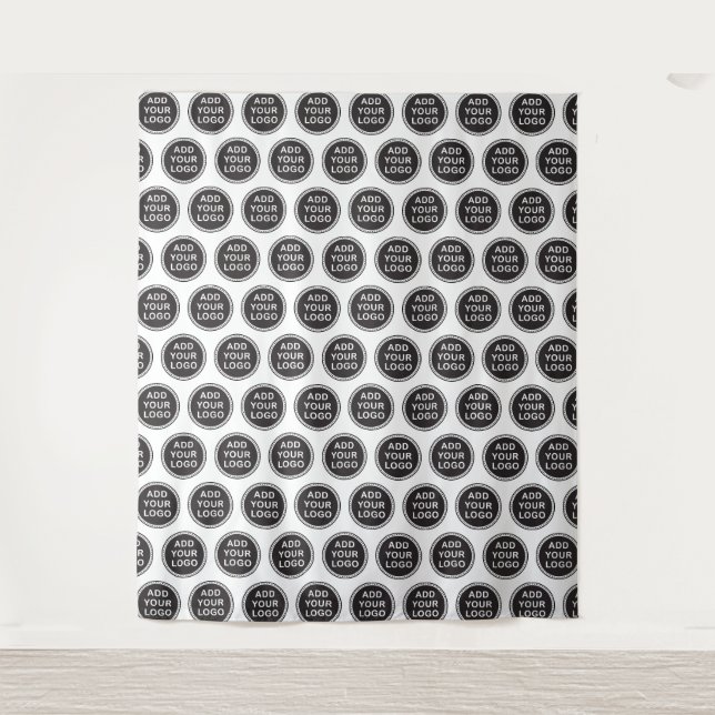Custom business logo patterned backdrop (Front)