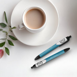 Custom Business Logo Personalized Branded Swag Blue Ink Pen