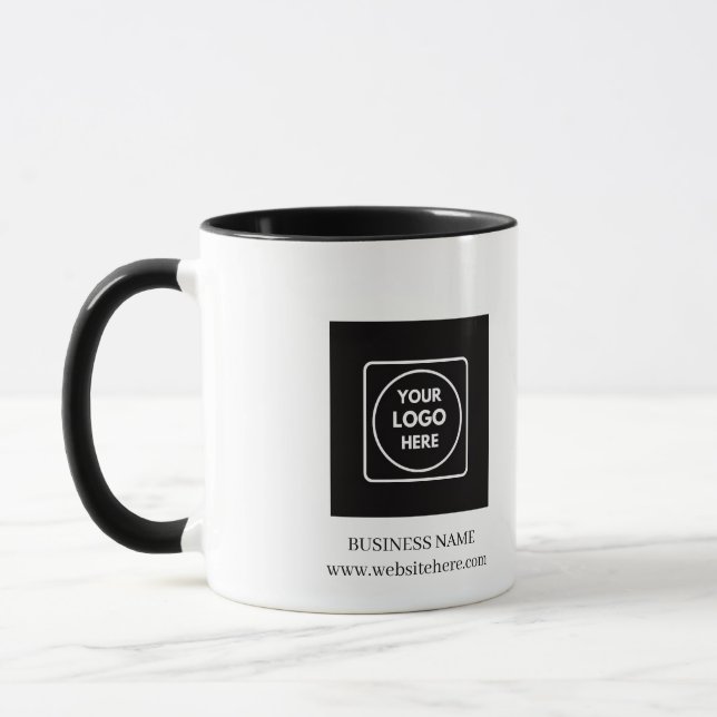 Custom Business Logo Personalized Coffee Mug (Left)