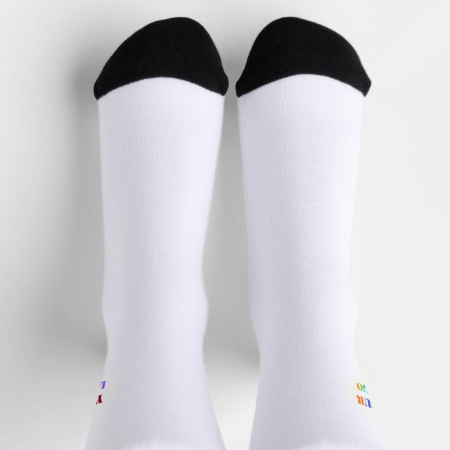 Custom Business Logo Personalized Company Socks (Top)