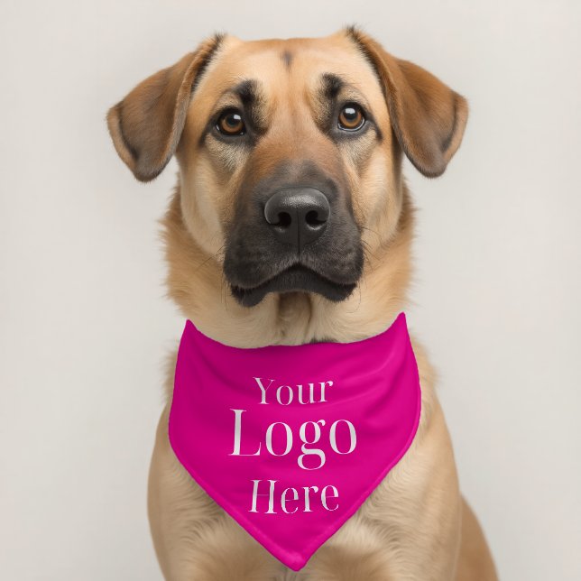 Custom Business Logo Personalized Pet Bandana Collar (Dog 2)