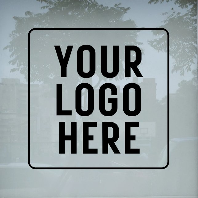 Custom Business Logo  Personalized Storefront Window Cling (Creator Uploaded)