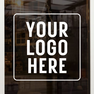 Custom Business Logo Personalized Storefront Window Cling