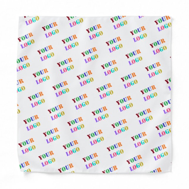 Custom Business Logo Photo Promotional Bandana (Front)
