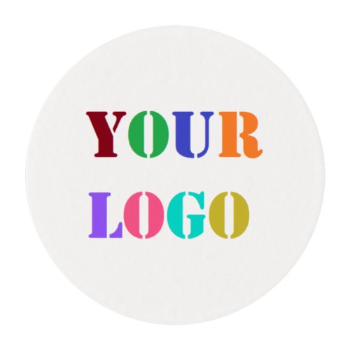 Custom Business Logo Photo Promotional Company Edible Frosting Rounds