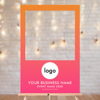 Custom Business Logo Photo Selfie Frame