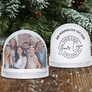 Custom Business Logo Photo Snow Globe