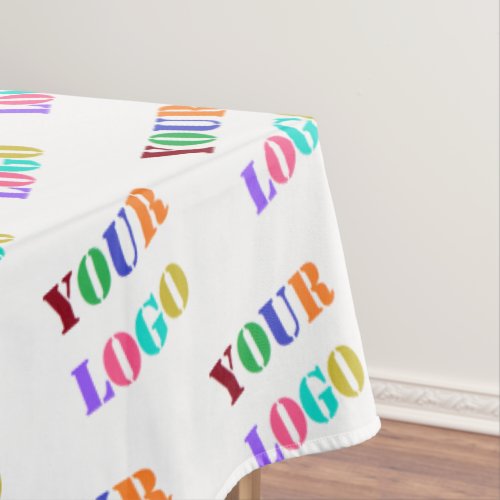Custom Business Logo Photo Tablecloth Your Colors