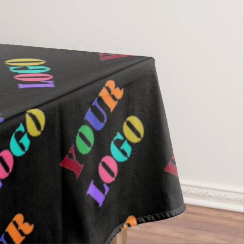 Custom Business Logo Photo Tablecloth Your Colors