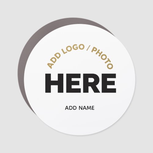 Custom Business Logo Photo Text Car Magnet
