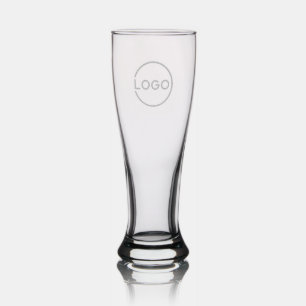 Custom Business Logo Pilsner Glass