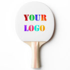 Custom Business Logo Ping Pong Paddle Your Colors