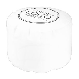Custom Business Logo Pouf