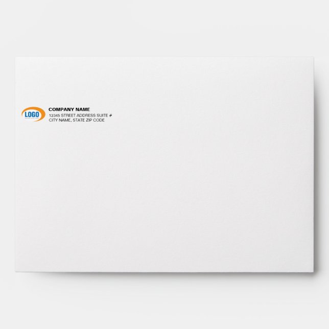 Custom Business Logo Pre-Addressed #10 Envelopes (Front)