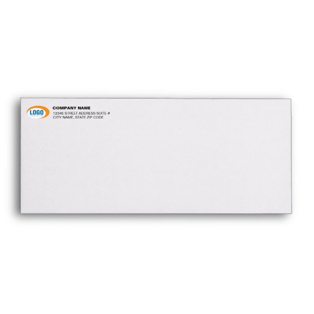 Custom Business Logo Pre-Addressed #10 Envelopes (Front)