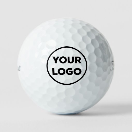 Custom Business Logo Premium Golf Balls | Zazzle