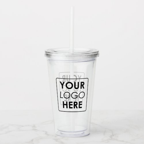 Custom Business Logo Professional Acrylic Tumbler