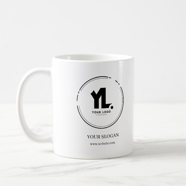 Custom Business Logo Professional Coffee Mug (Left)