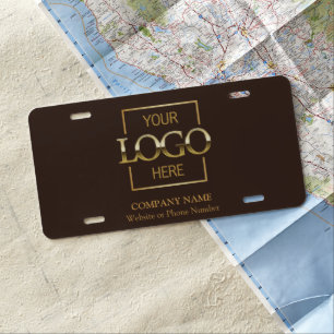 Custom Business Logo Professional Company Branding License Plate
