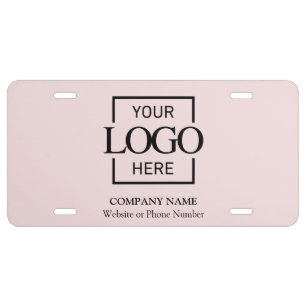 Custom Business Logo Professional Company Branding License Plate