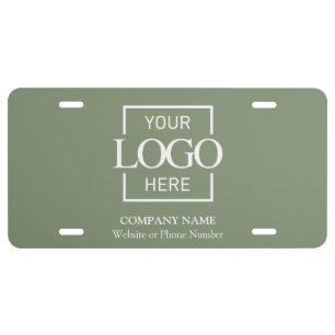 Custom Business Logo Professional Company Branding License Plate