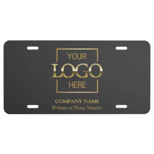 Custom Business Logo Professional Company Branding License Plate