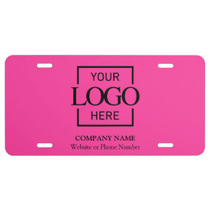 Custom Business Logo Professional Company Branding License Plate