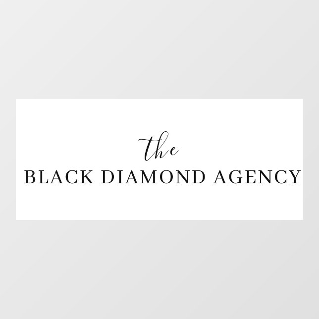 Custom Business Logo | Professional Company  Window Cling (Sheet)