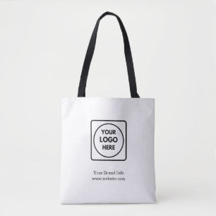 Custom Business Logo   Professional Corporate  Tote Bag