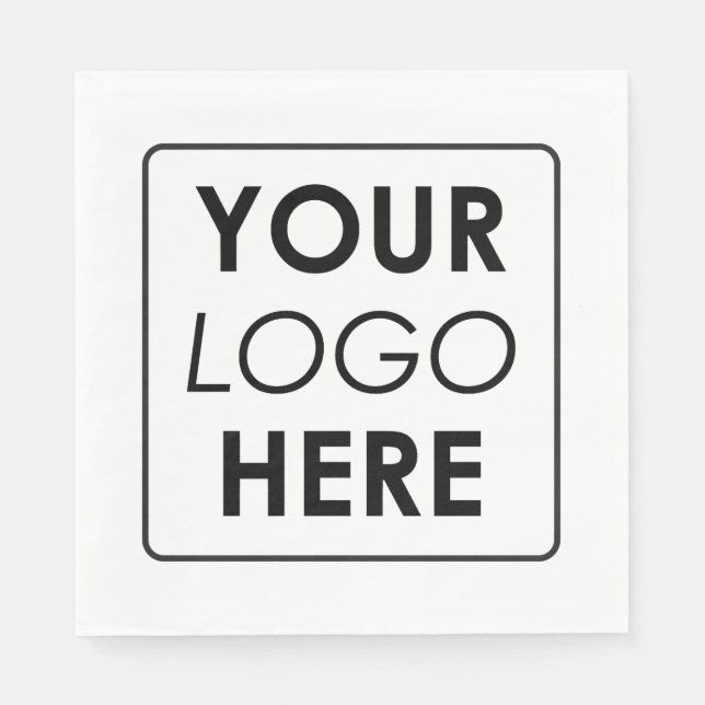 Custom Business Logo Professional Napkins (Front)