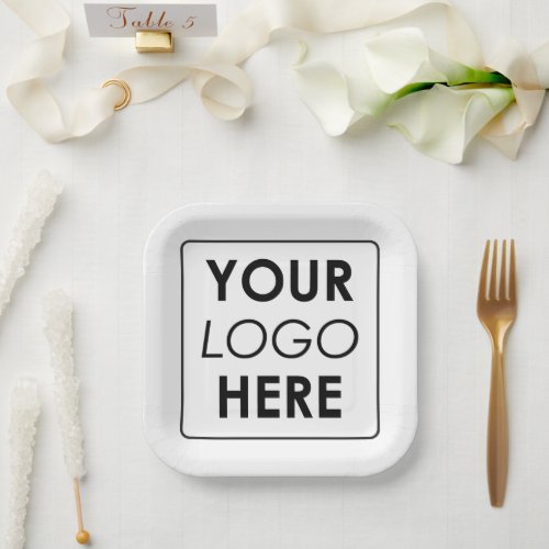 Custom Business Logo Professional Paper Plates