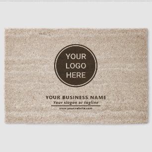 Custom Business Logo Professional Promotional Fiber Doormat