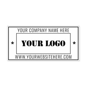 Custom Business Logo Professional Rectangle Self-inking Stamp