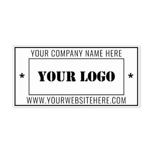 Custom Business Logo Professional Rectangle Self_inking Stamp