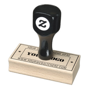 Custom Business Logo Professional Rectangular Rubber Stamp