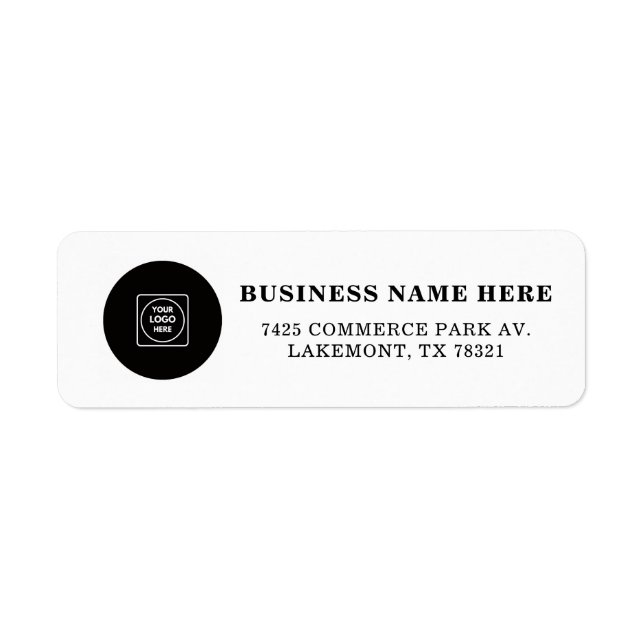 Custom Business Logo Professional Return Brand  Label (Front)