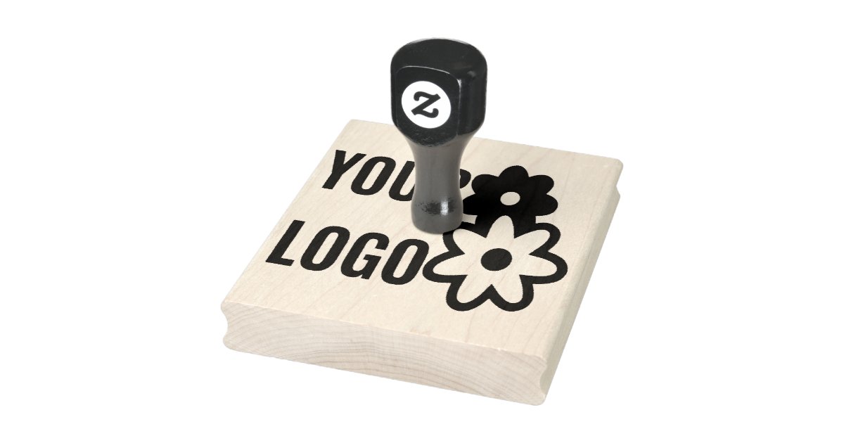 Custom Business Logo Professional Rubber Stamp | Zazzle