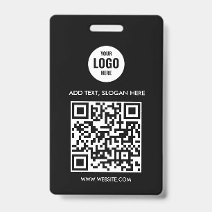 Custom Business Logo Professional Simple White Badge